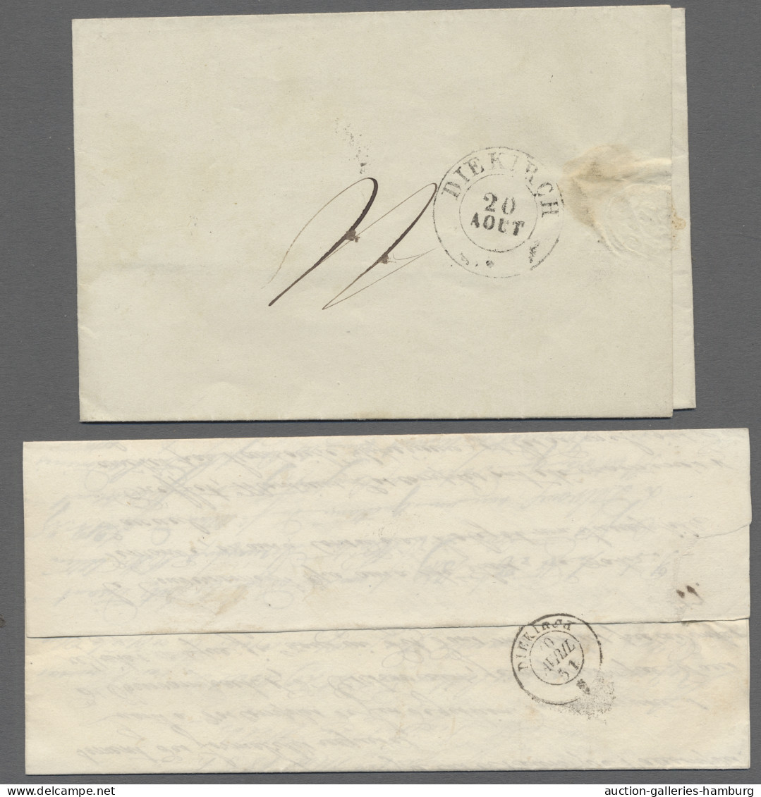 Cover Luxembourg -  Pre Adhesives  / Stampless Covers: 1844-1851, WILTZ, Drei Briefe, - ...-1852 Prephilately