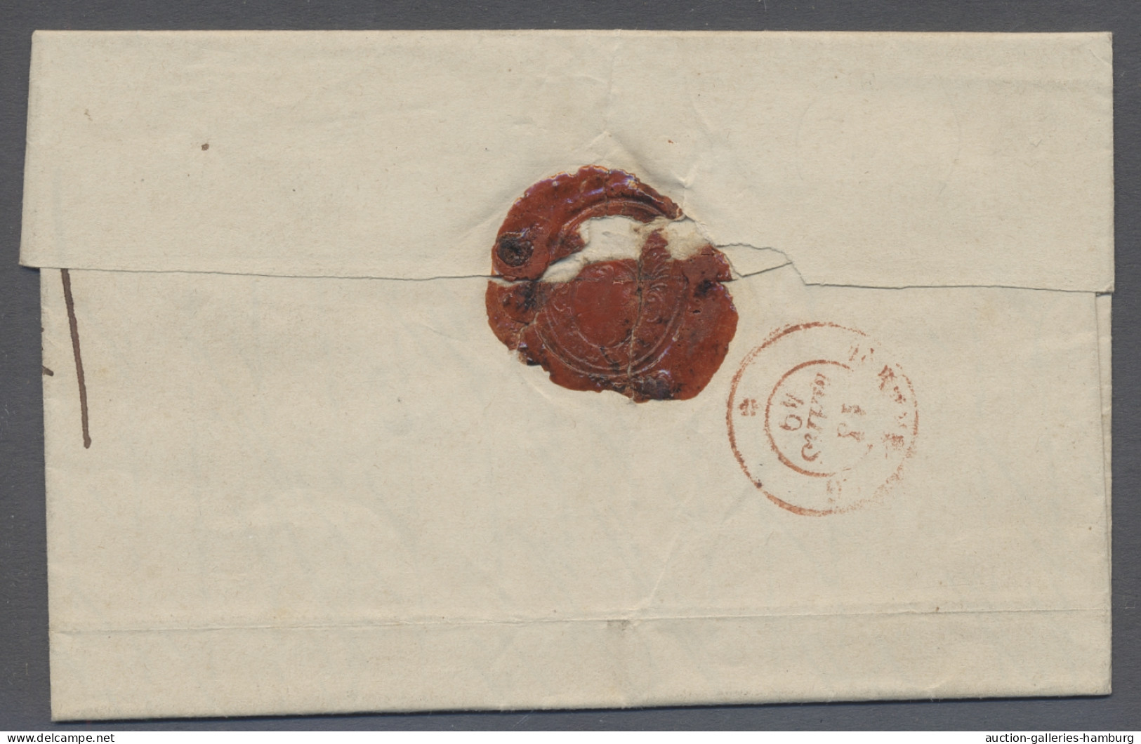 Cover Luxembourg -  Pre Adhesives  / Stampless Covers: 1845/1849, REMICH, Zwei Briefe, - ...-1852 Prefilatelia