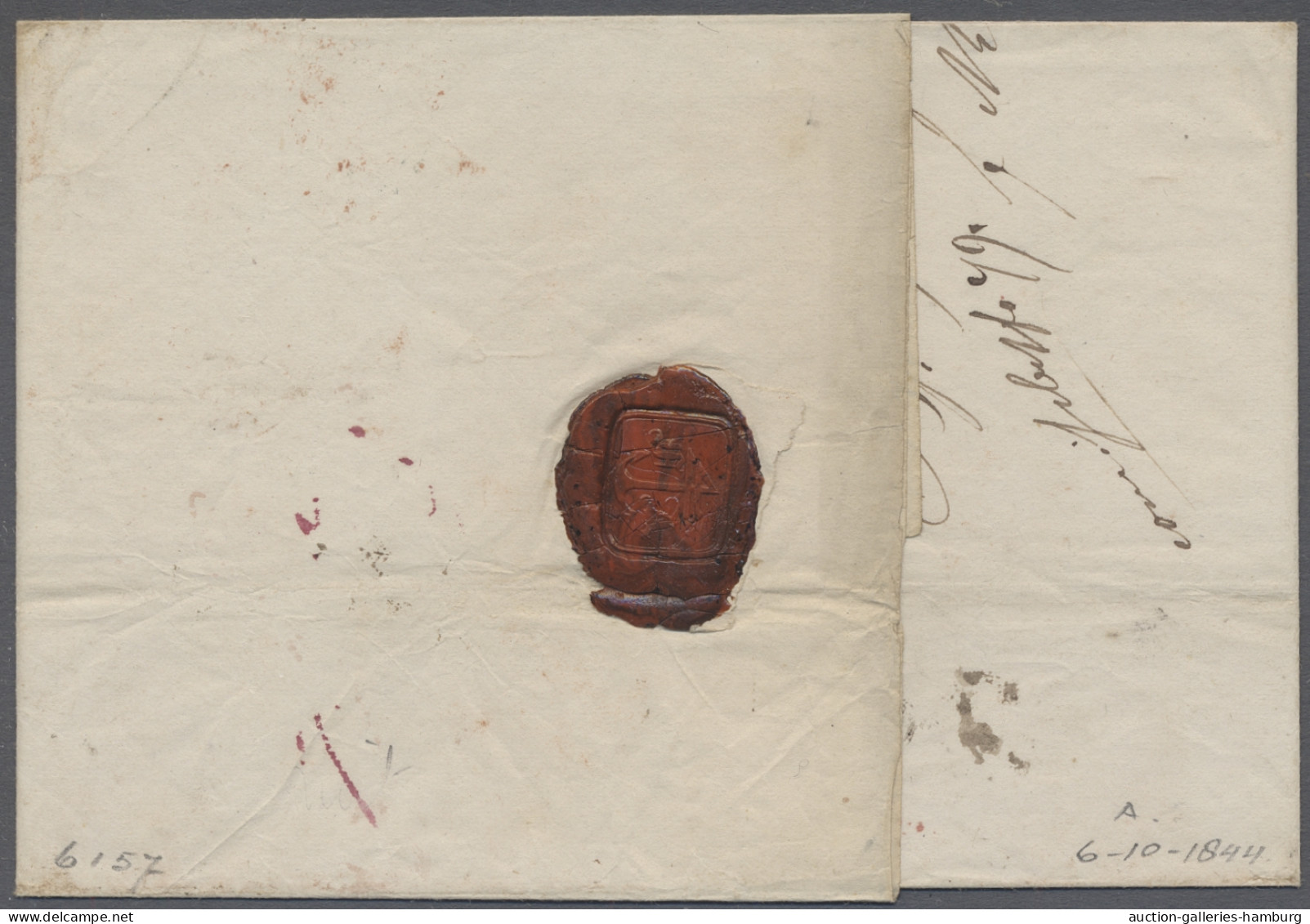 Cover Netherlands -  Pre Adhesives  / Stampless Covers: 1824-46, Nine Entire Letters A - ...-1852 Precursores