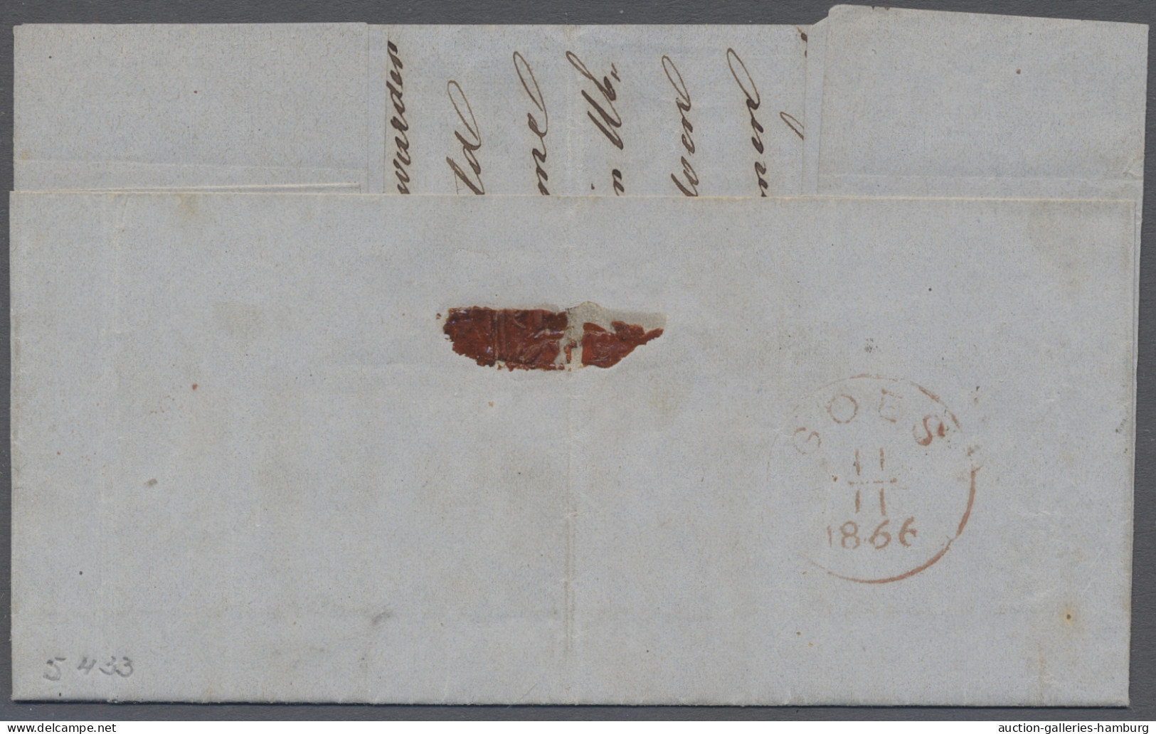 Cover Netherlands: 1865-66, Vier Saubere Briefe Jeweils Mit 5c Frankiert, Dabei 1x Ste - Cartas & Documentos