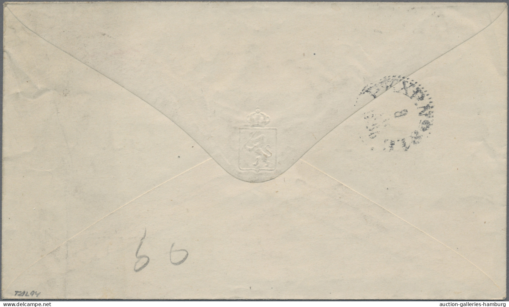 GA Norway - Postal Stationery: 1896, Postal Stationery Envelope 5 øre Ultramarine U - Postwaardestukken