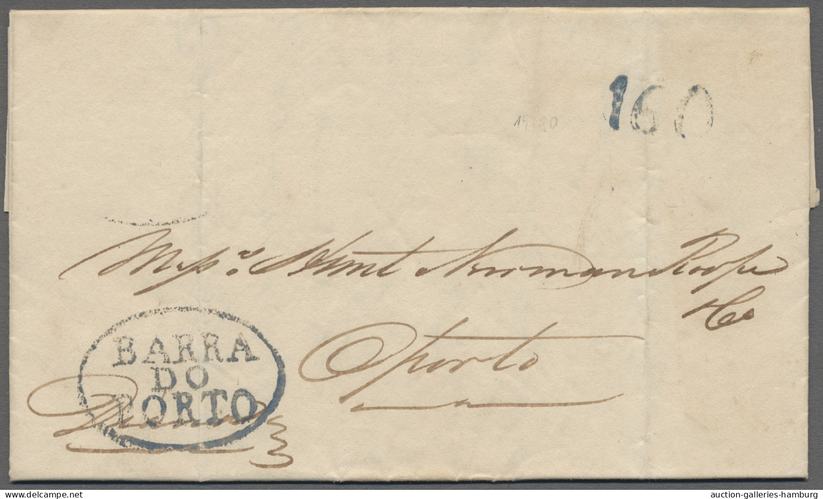 Cover Portugal -  Pre Adhesives  / Stampless Covers: 1834, EL From St. Johns (Newfound - ...-1853 Voorfilatelie