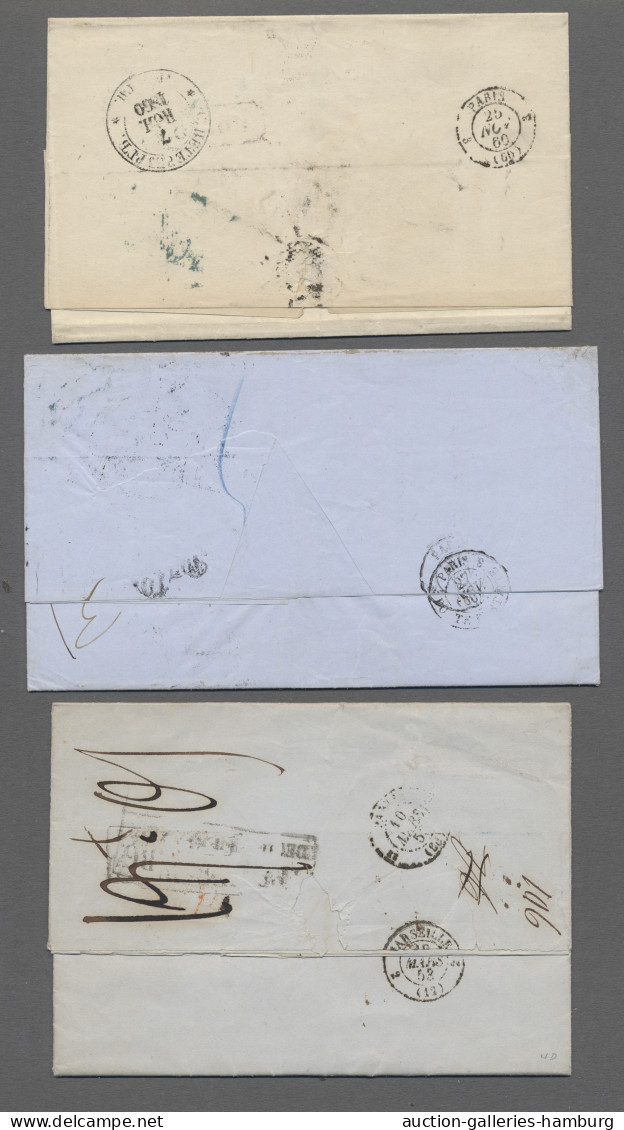 Cover Russia -  Pre Adhesives  / Stampless Covers: 1853-1871, 7 ELs From Odessa Or St. - ...-1857 Préphilatélie