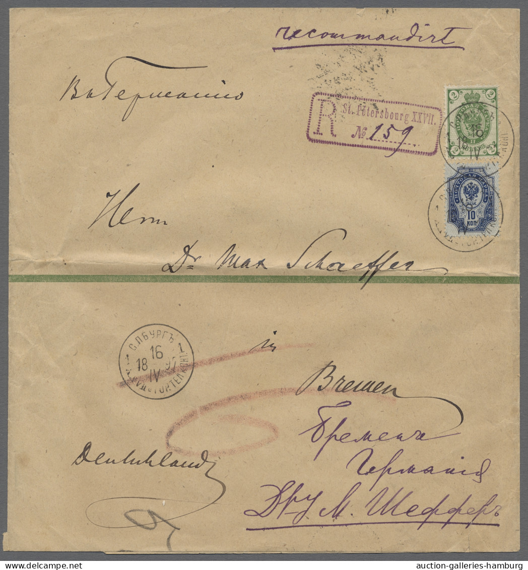 GA Russia - Postal Stationary: 1897, Streifband Der Ausgabe 1891 Mit Dreizeiliger B - Stamped Stationery