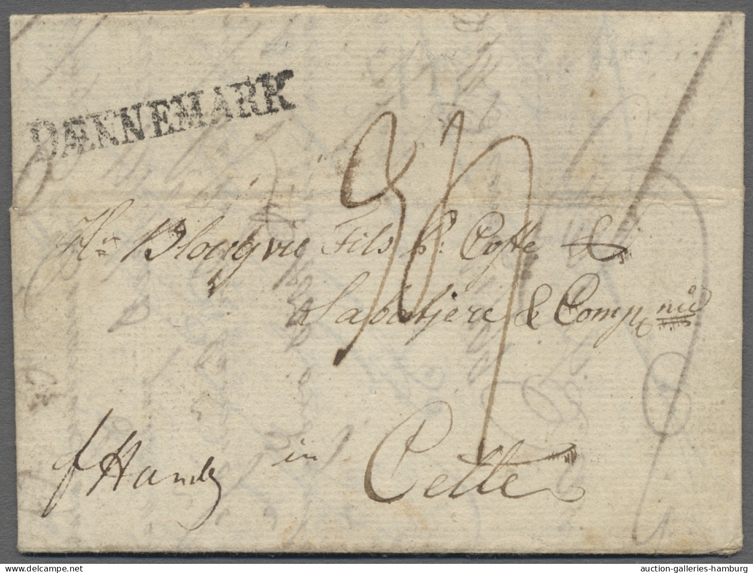 Cover Sweden -  Pre Adhesives  / Stampless Covers: 1799, EL From NORRKÖPING To Cette I - ... - 1855 Prephilately