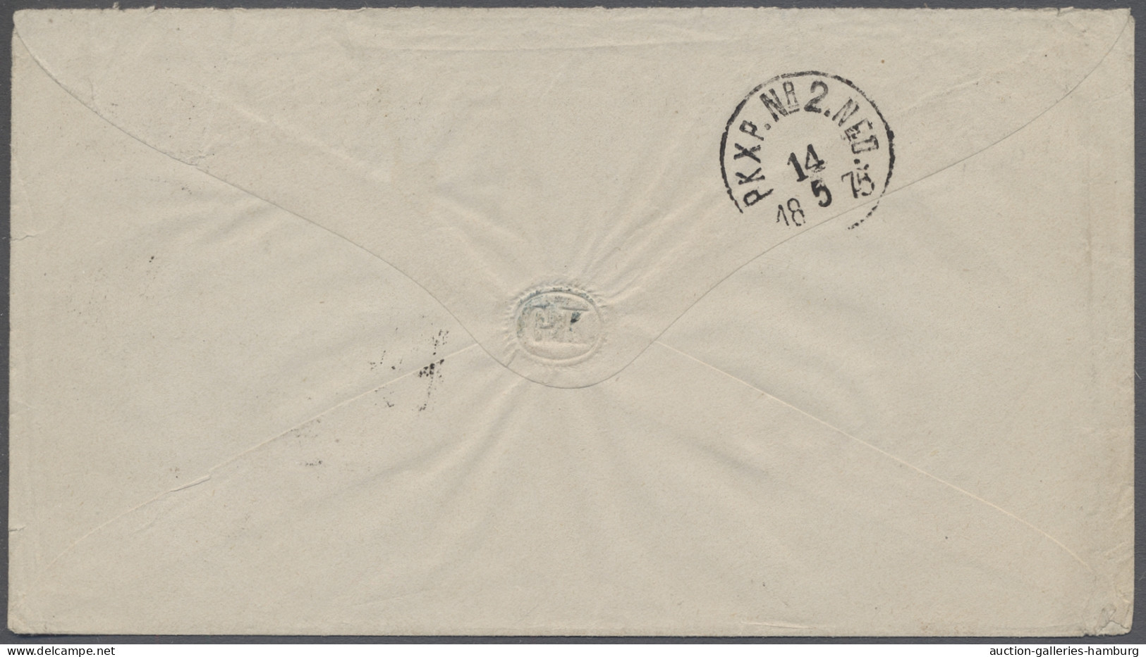 Cover Sweden: 1875, Letter To France Bearing 12+30 Oere Numeral Type Perf 13, Sent Fro - Covers & Documents