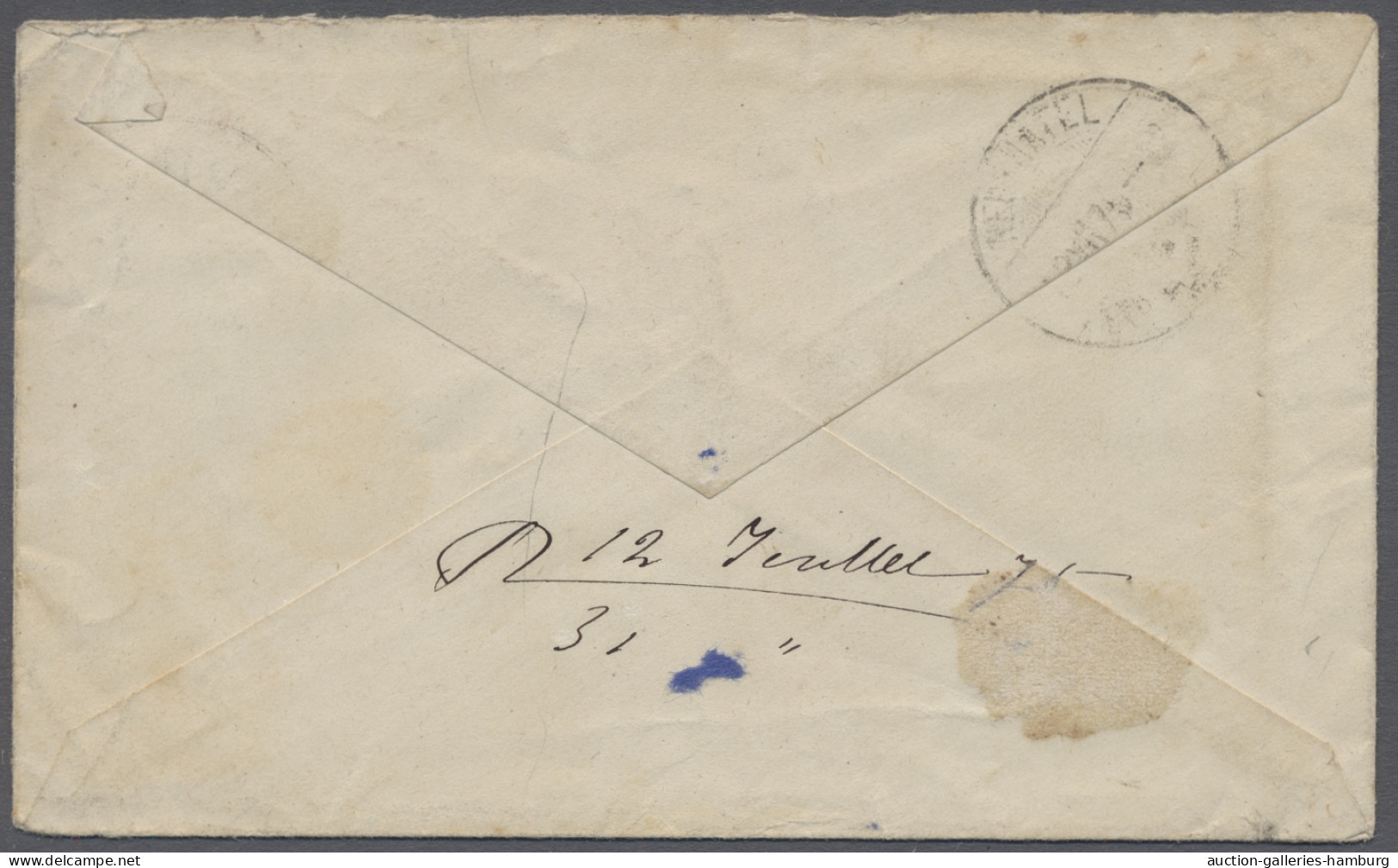 Cover Sweden: 1875, Jul 8, Small Envelope Sent From FURUSUND To Switzerland, Franked 2 - Covers & Documents