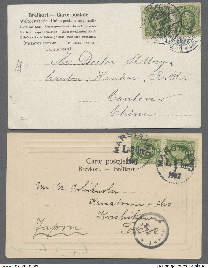 Cover Sweden: 1880, Recobrief Mit Atrrakt. Mischfrankatur 30 Öre Ziffer Mit 10 Öre Osk - Cartas & Documentos