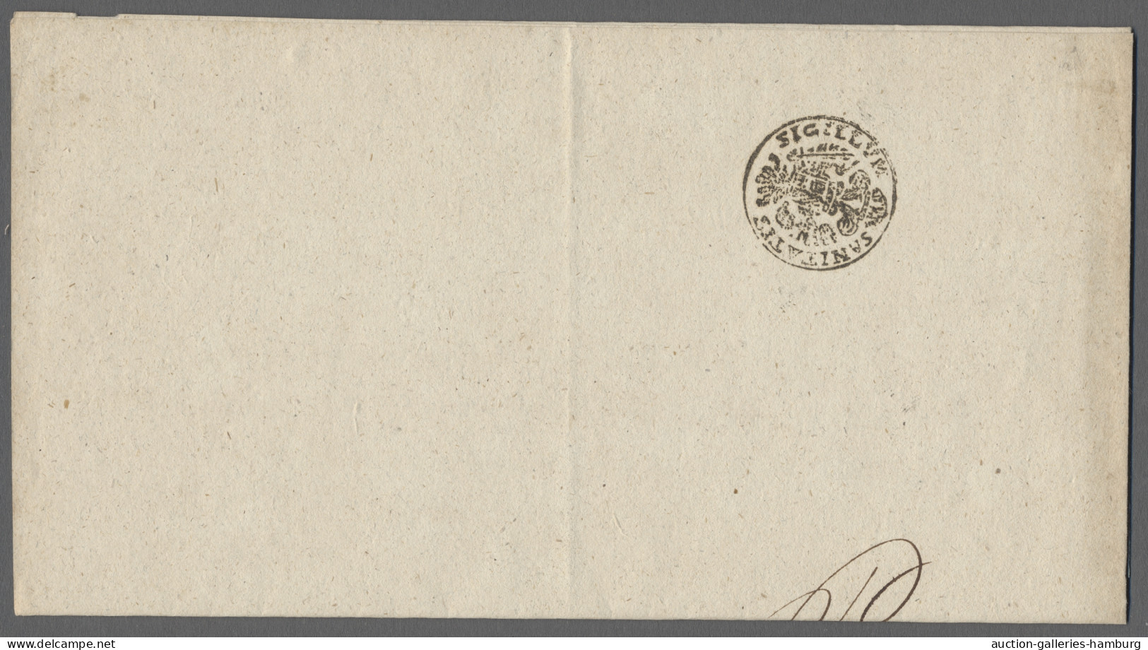 Cover Serbia -  Pre Adhesives  / Stampless Covers: DISINFECTED MAIL: 1839, Document Fr - ...-1845 Prephilately