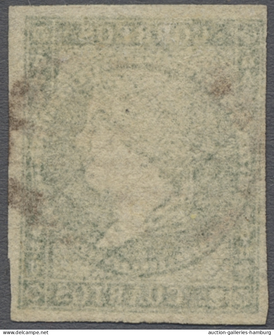 O Spain: 1856, Königin Isabella II. Nach Rechts Mit Lorbeerkranz, Wz. 2 (gekreuzte - Used Stamps