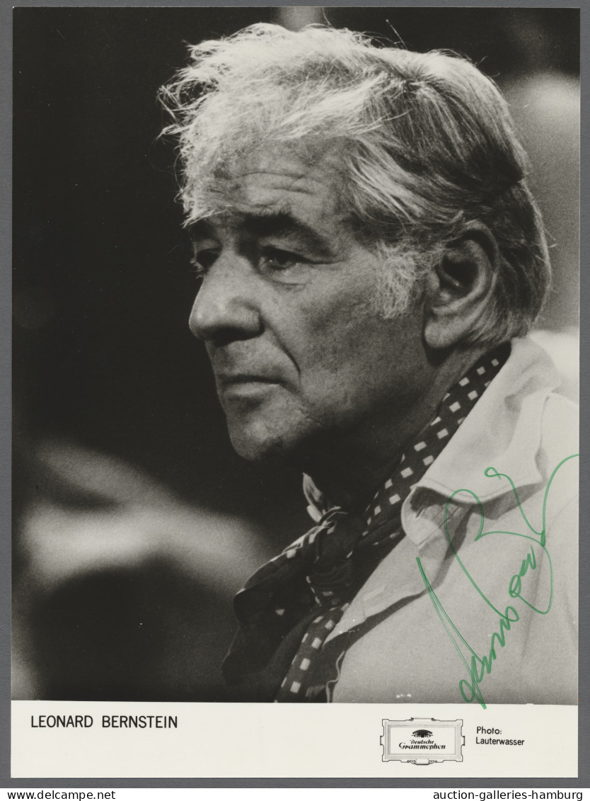 Autographen: LEONARD BERNSTEIN; 1981, Originalunterschrift Des Berühmten Dirigen - Autres & Non Classés