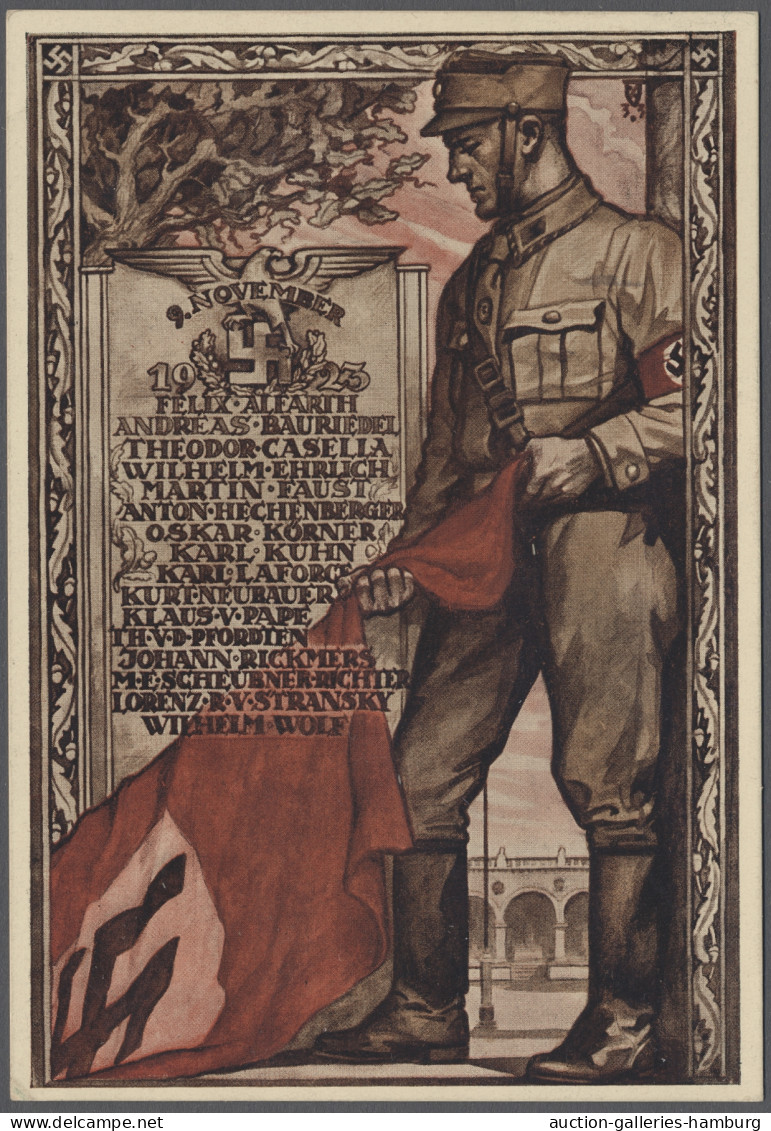 AK Ansichtskarten: Propaganda: 1935, "Zum Gedenken Des 9. November 1923", Bildmotiv - Parteien & Wahlen