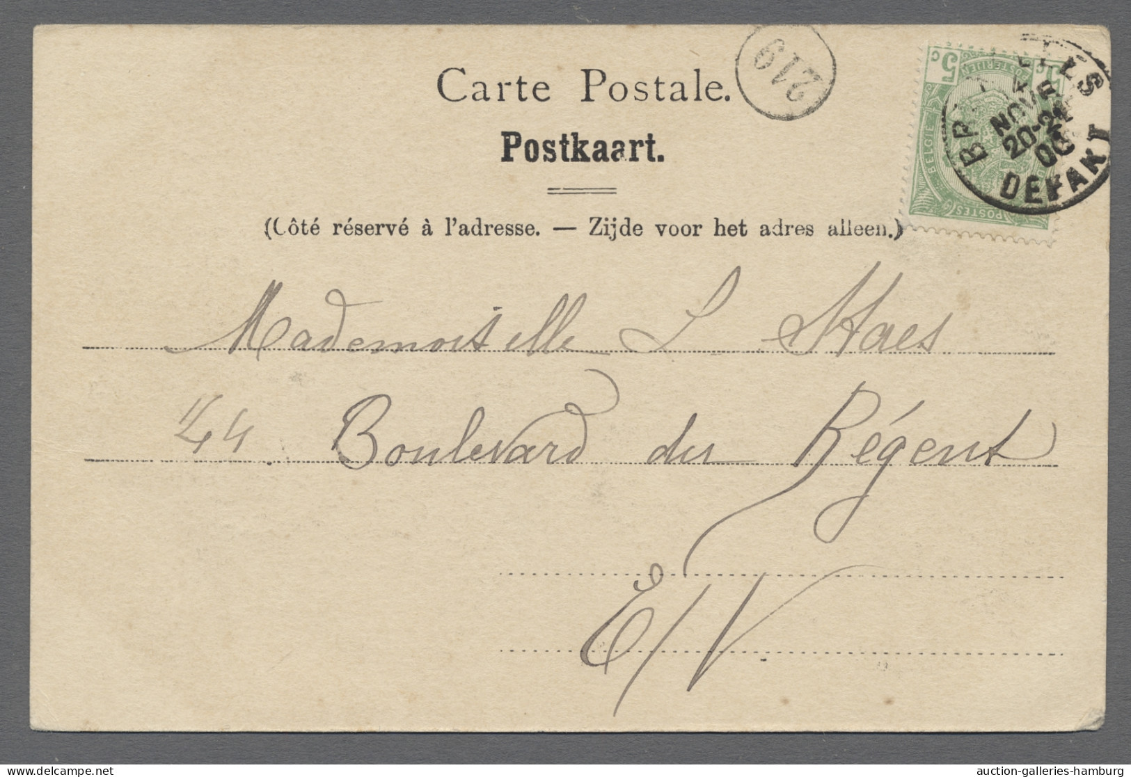 PPC Thematics: Antarctic: 1900, Belgian Antarctic Expedition, Four Different Postal - Sonstige