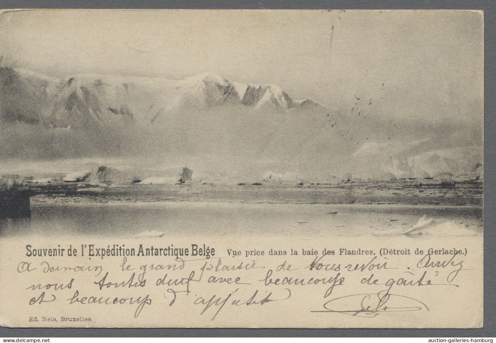 PPC Thematics: Antarctic: 1900, Belgian Antarctic Expedition, Four Different Postal - Andere