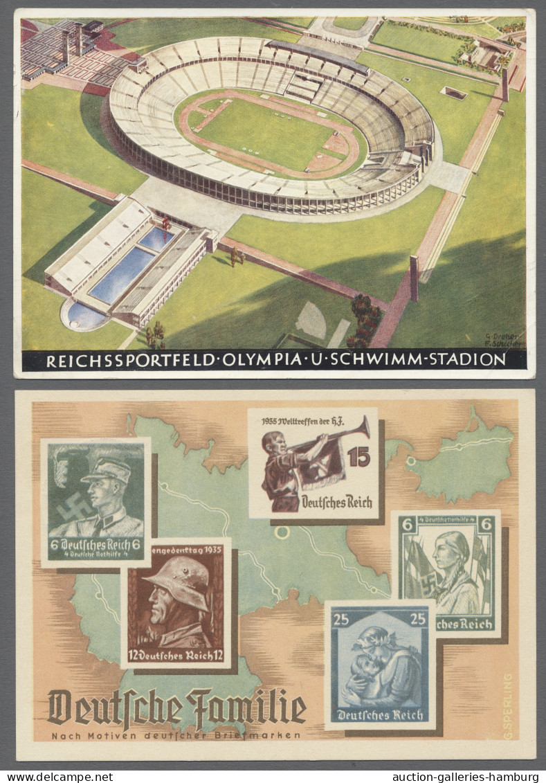 Cover Thematics: Olympic Games: BERLIN 1936, Acht Verschiedene Bildkarten Bzw. Karten - Other & Unclassified