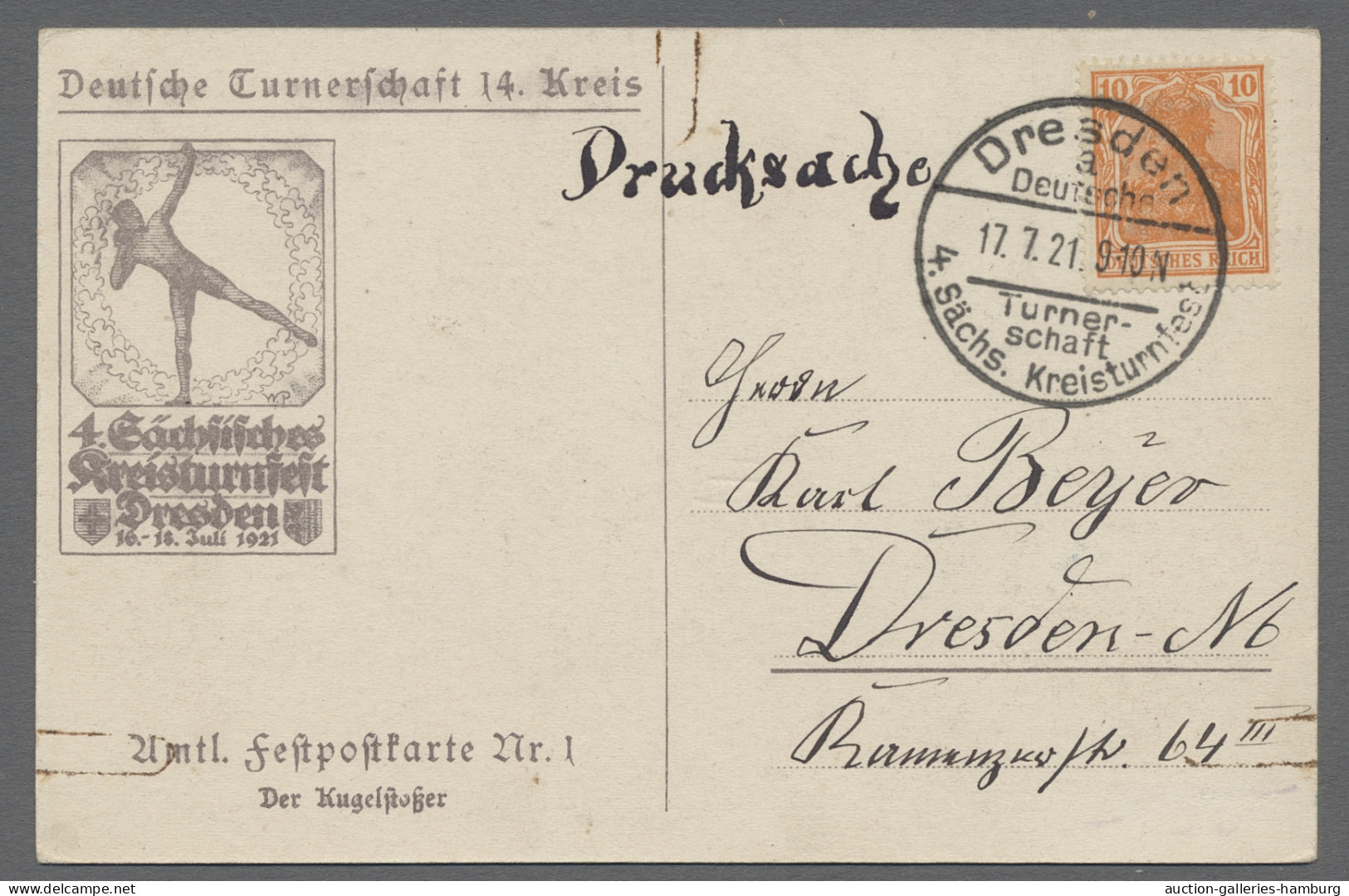 Cover Thematics - Sport: 1898-1929, Schöne Partie Von 10 Bildpostkarten Mit Frühen Spo - Other & Unclassified