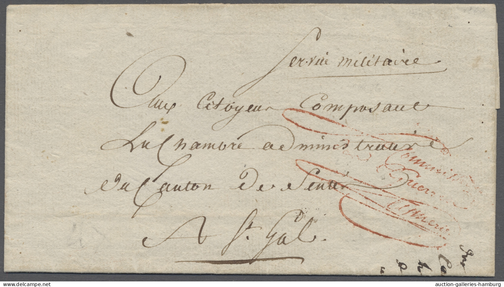 Brf. Baden - Vorphilatelie: 1800, "Constanz" (gem. Rücks. Vermerk), Seltener Brief De - Prephilately