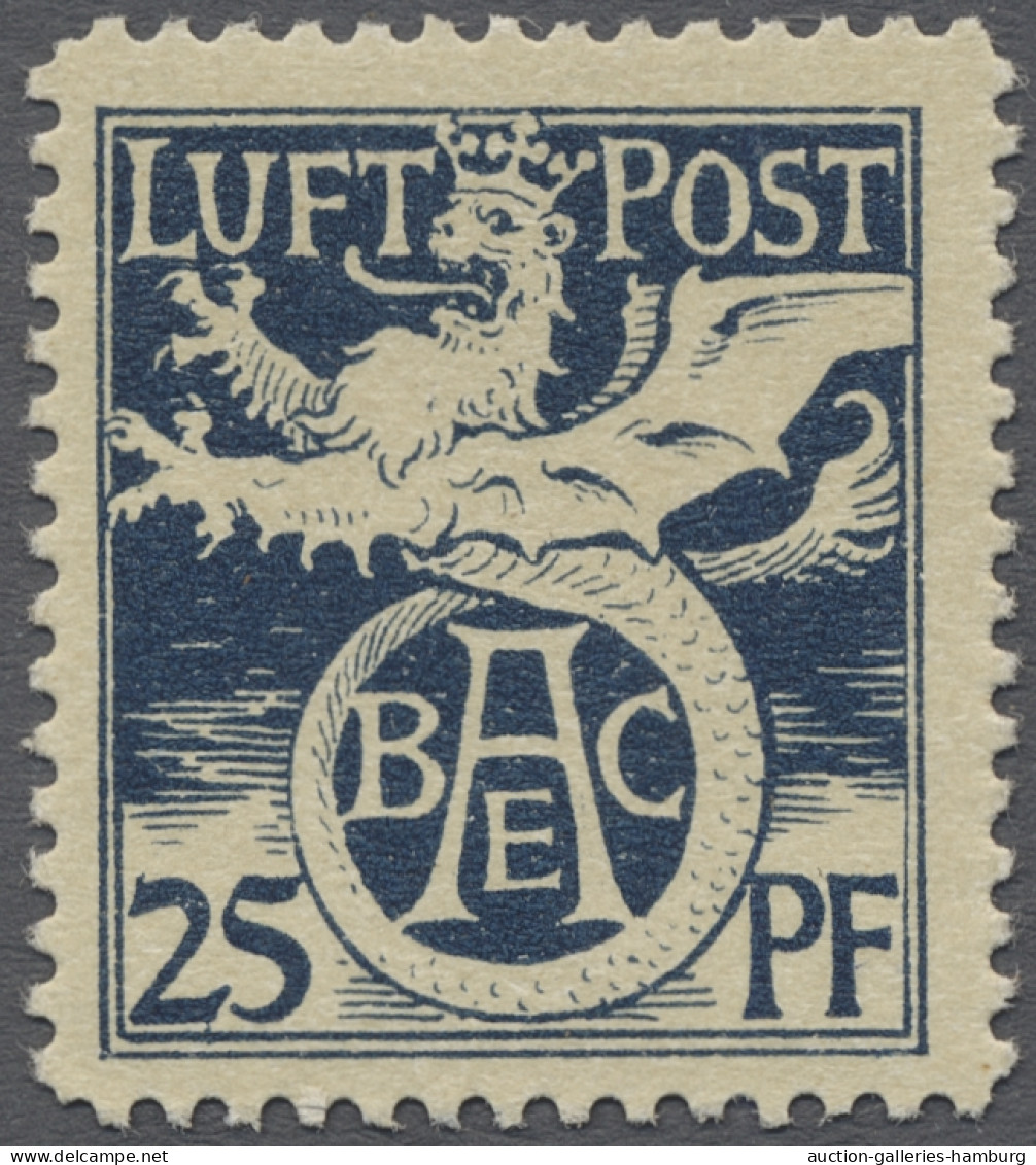 * Bayern - Marken Und Briefe: 1912, Flugpostmarke, Löwe, 25 Pf. Dunkelpreußischbla - Otros & Sin Clasificación