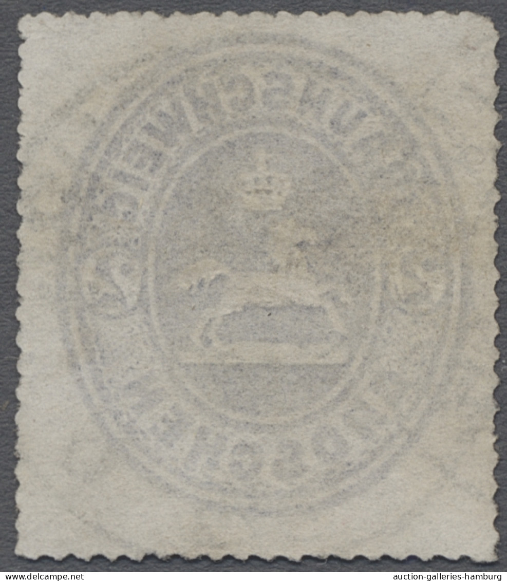 O Braunschweig - Marken Und Briefe: 1865, Freimarke 2 Gr. Blau Mit Vierseitig Voll - Braunschweig