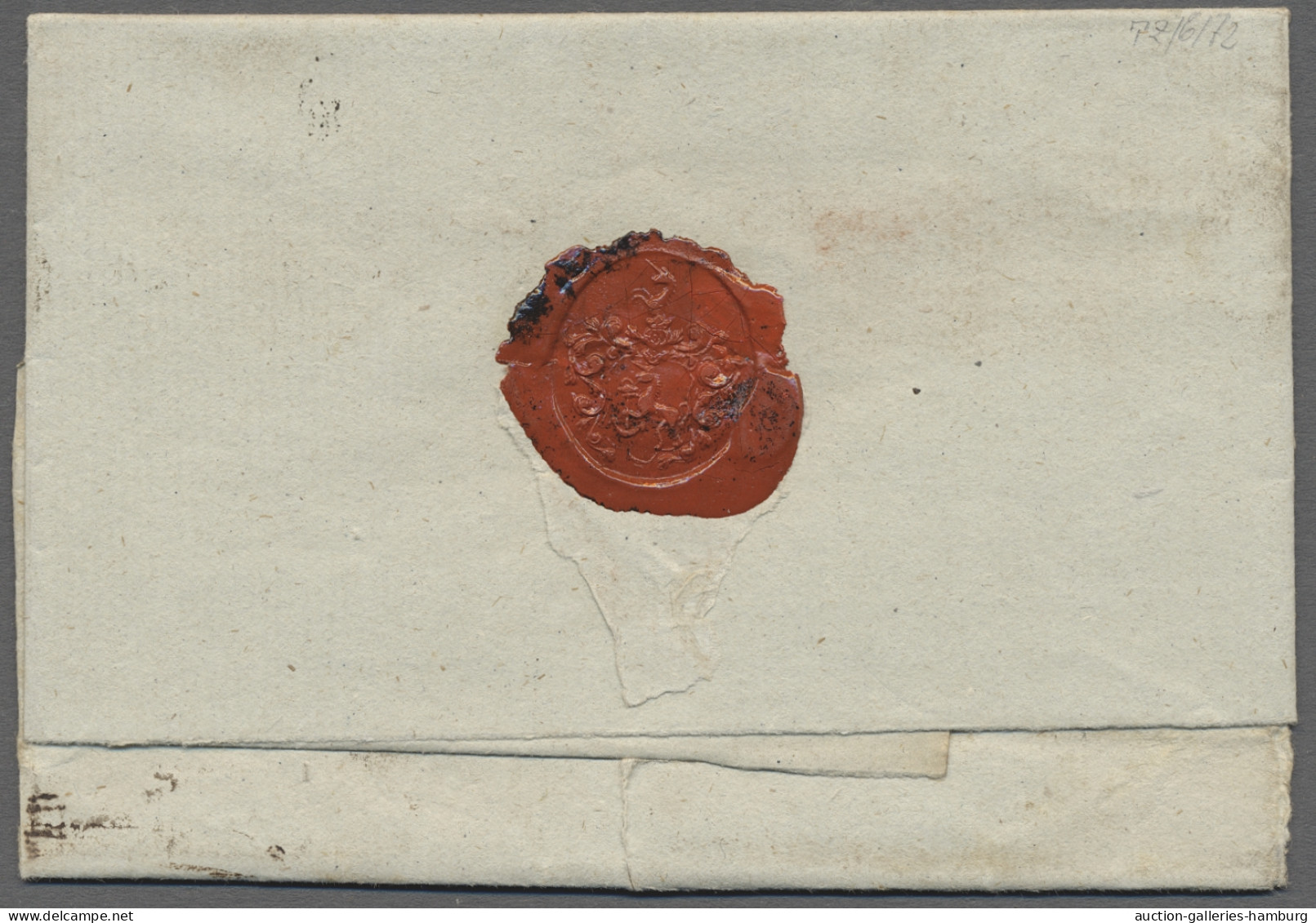 Brf. Hannover - Vorphilatelie: JORK, 1835, Faltbrief (ohne Inhalt) Aus Steinkirchen M - Prephilately