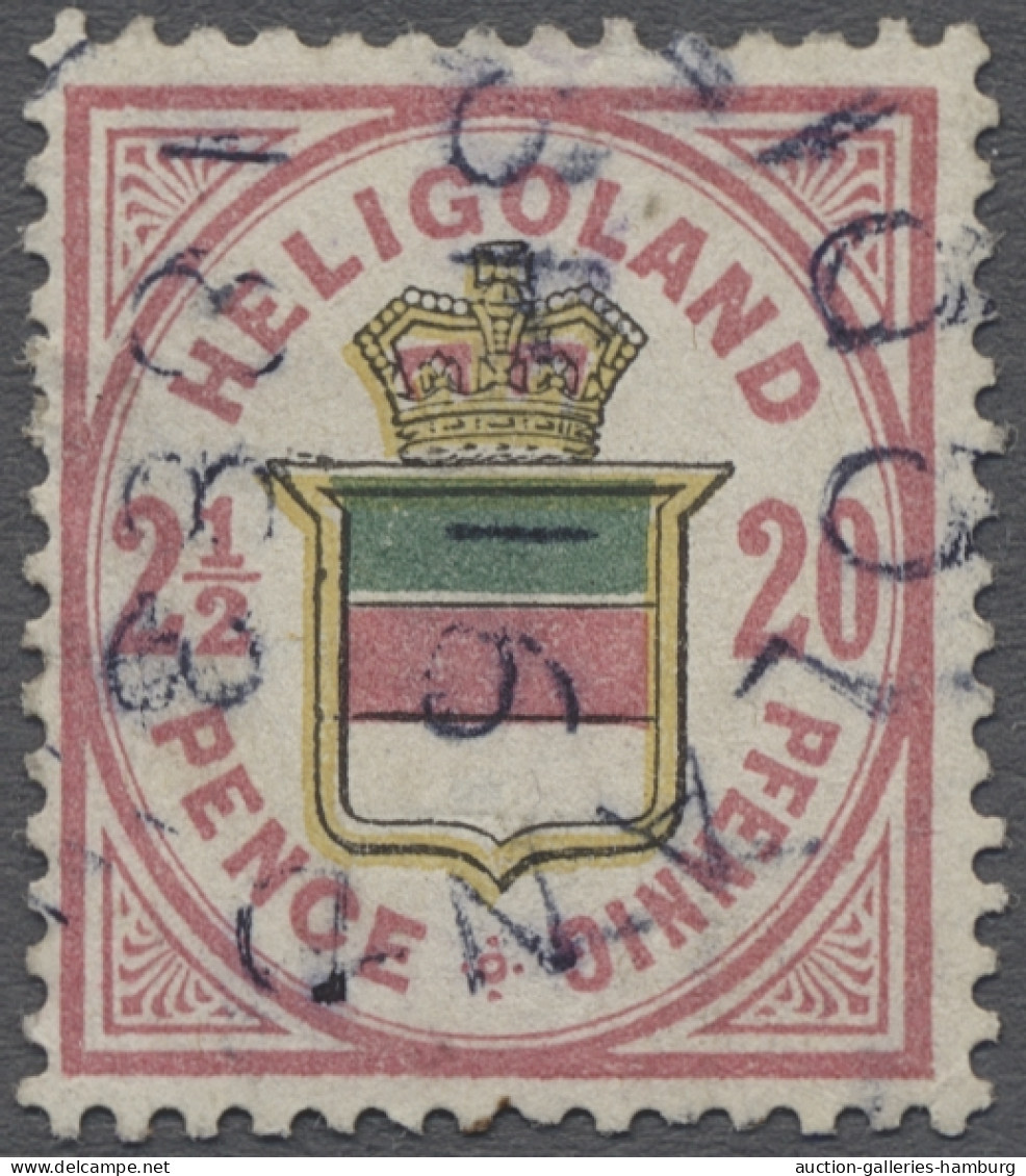 O Helgoland - Marken Und Briefe: 1876, Freimarke 2 1/2 Pence/20 Pfg. Hellrosalila/ - Helgoland