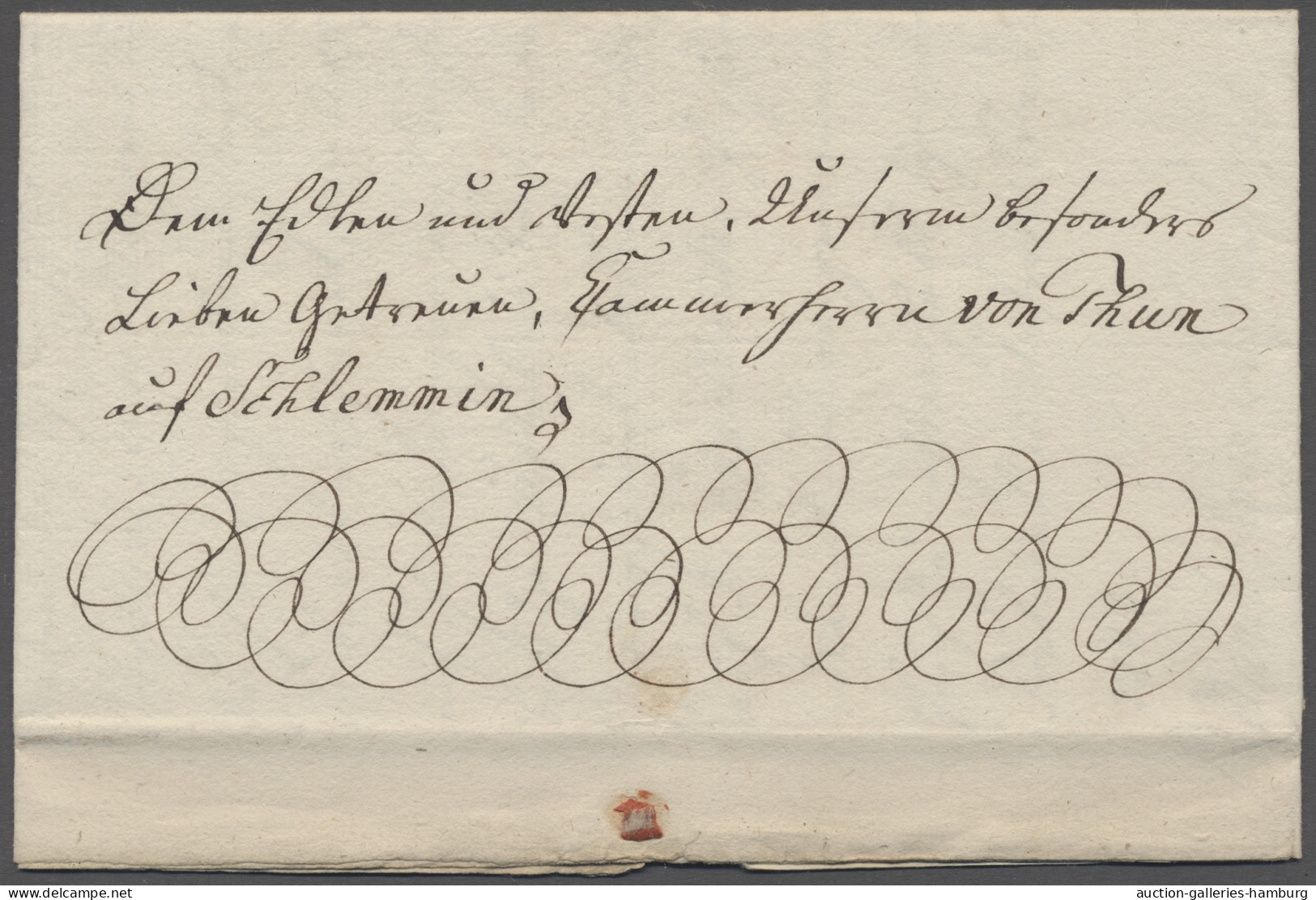 Brf. Mecklenburg-Schwerin - Vorphilatelie: 1788, Schnörkelbrief Mit Interessantem Inh - Vorphilatelie