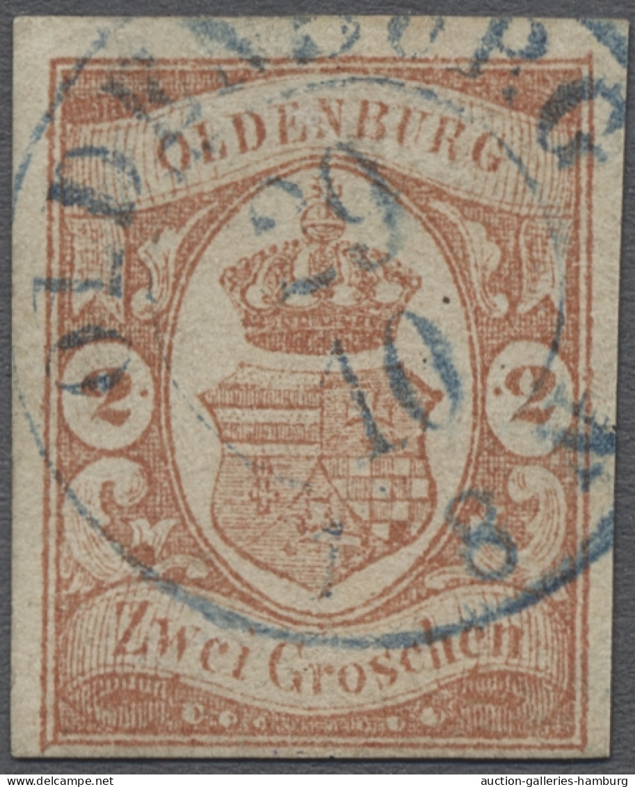 O Oldenburg - Marken Und Briefe: 1861, Staatswappen, 2 Gr. Schwärzlichrotorange, 2 - Oldenbourg