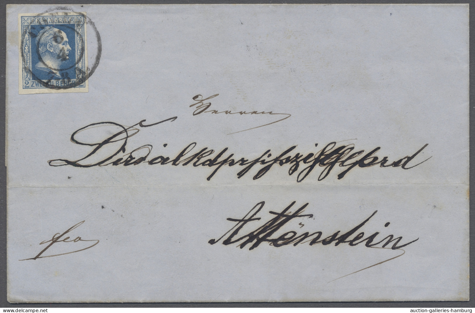 Brf. Preußen - Marken Und Briefe: 1857, "Friedrich Wilhelm IV." 2 Sgr. Dunkelblau, Vo - Sonstige & Ohne Zuordnung