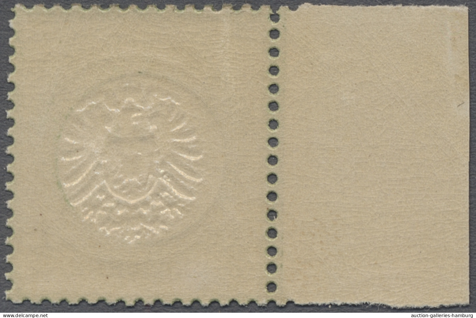 ** Deutsches Reich - Brustschild: 1872, Großer Brustschild, 1/3 Gr. Dunkelgrünlicho - Unused Stamps