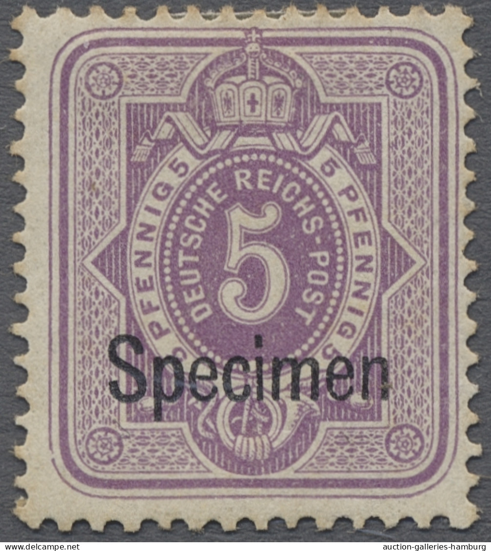 * Deutsches Reich - Pfennig: 1880, Kpl. Satz "Pfennig" Mit Aufdruck SPECIMEN Ungeb - Neufs