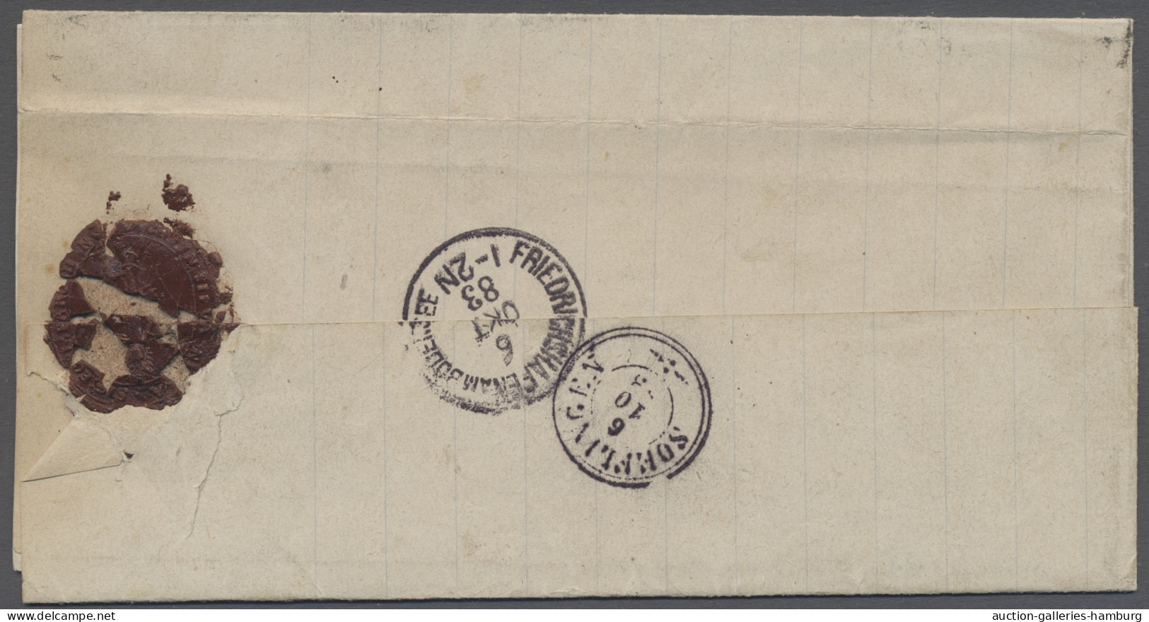 Brf. Deutsches Reich - Pfennig: 1883, Adler Im Oval, Frühauflage 25 Pfg Lebhaftorange - Lettres & Documents