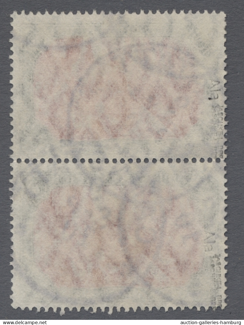 O Deutsches Reich - Germania: 1905, 5 Mark Grünschwarz/dunkelkarmin, Quarzlampe "g - Used Stamps