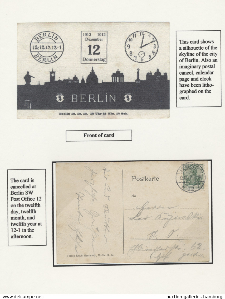 Brf. Deutsches Reich - Germania: 1911-1912, "SCHNAPSZAHLEN", 13 Karten, Davon Sieben - Cartas & Documentos
