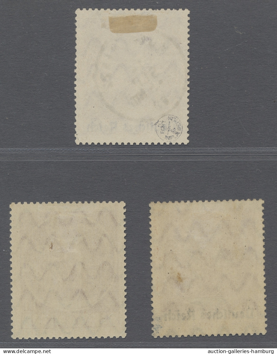 O/* Deutsches Reich - Inflation: 1920, Partie Mit Drei Stück Der 4 Mark, Eine Gestem - Used Stamps