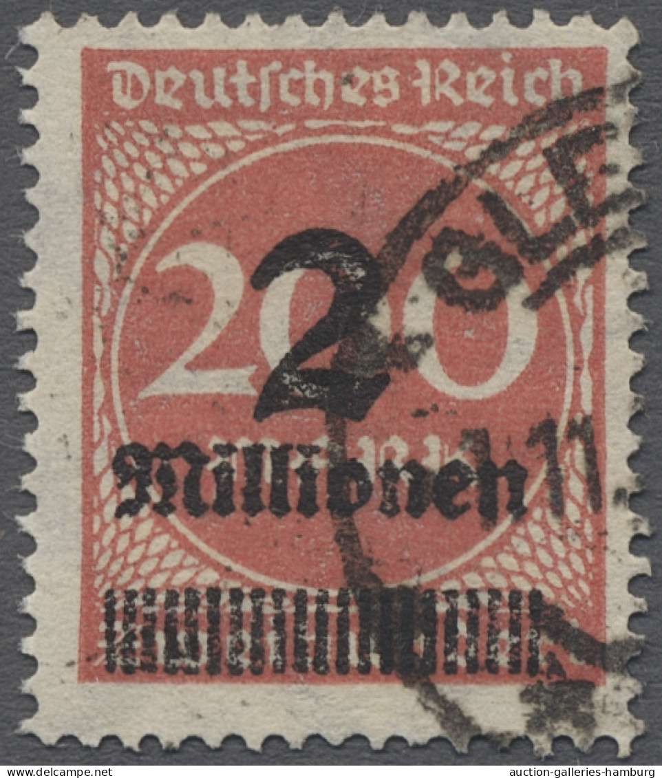 O Deutsches Reich - Inflation: 1923, Freimarke 2 Millionen Auf 200 Mark Mattkarmin - Usados
