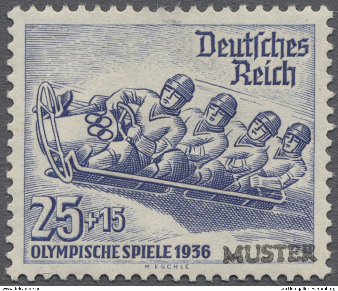 * Deutsches Reich - 3. Reich: 1936, Olympische Winterspiele, Der Komplette Satz Un - Neufs