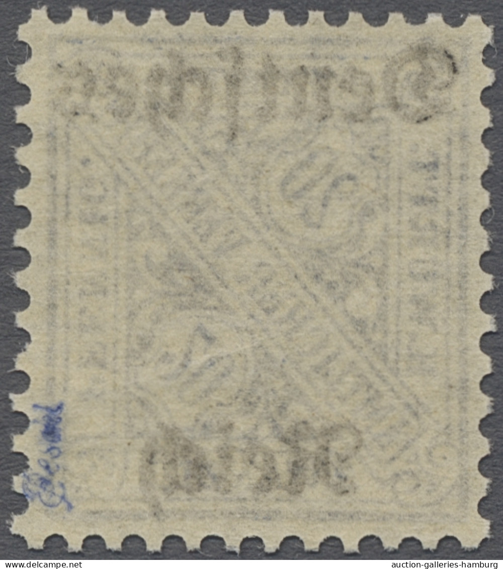 ** Deutsches Reich - Dienstmarken: 1920, "Amtlicher Verkehr"-Dienstmarke 20 Pfg. Du - Officials