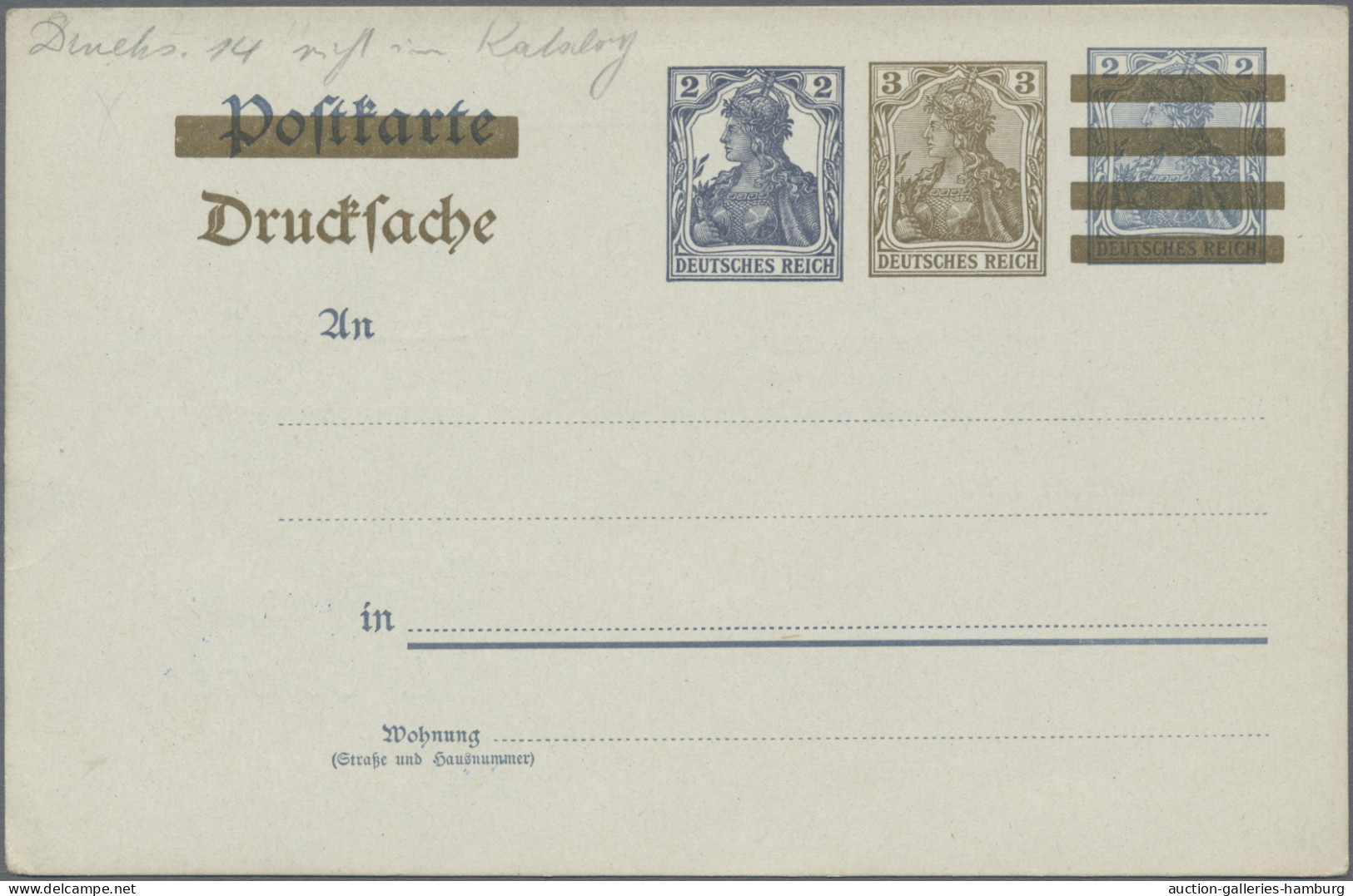 GA Deutsches Reich - Ganzsachen: 1906, Zudruck Auf Private Bestellung, Karte 2 Pfg. - Other & Unclassified