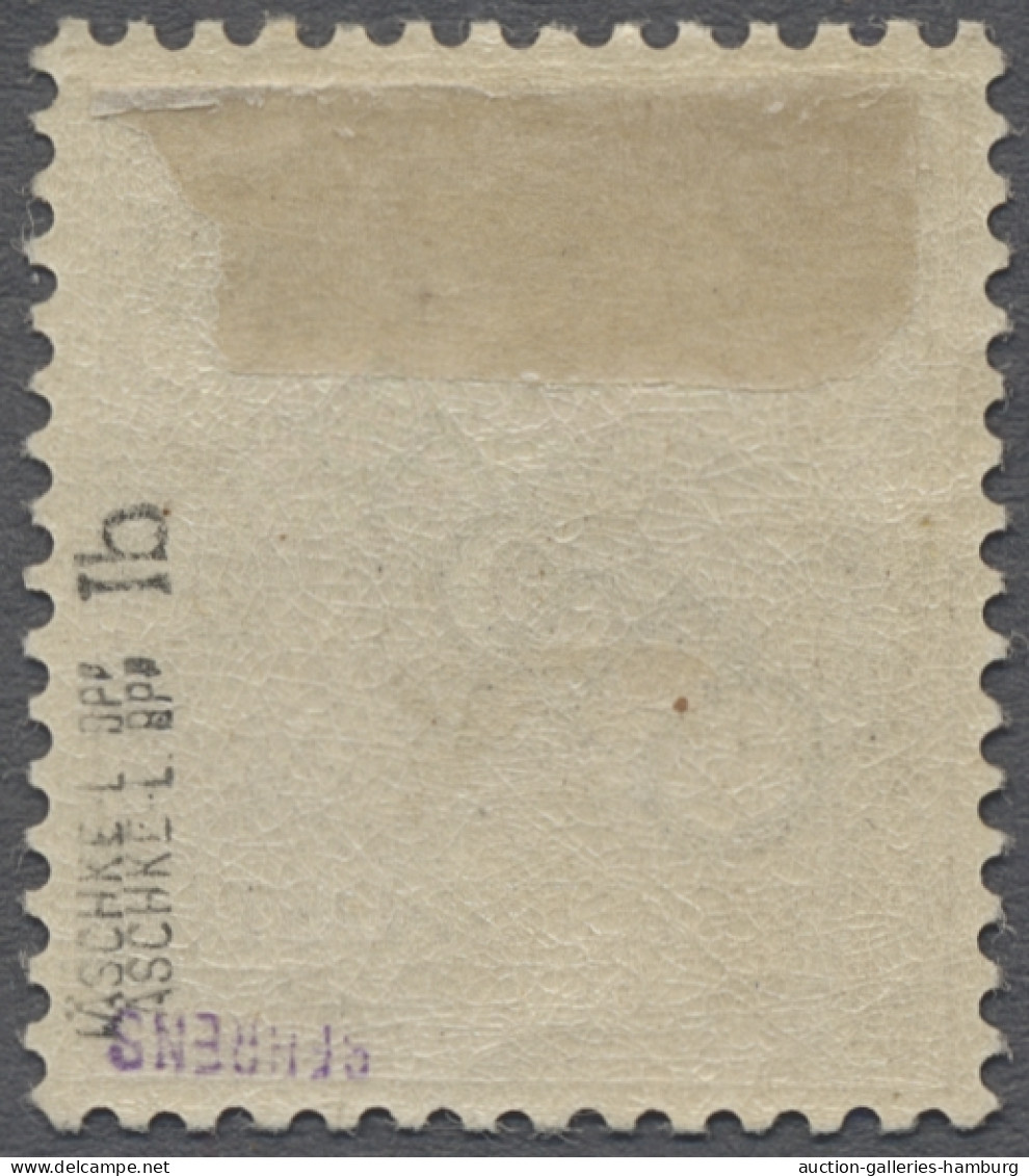 * Deutsche Post In China: 1898, Krone / Adler Mit Diagonalem Aufdruck "China", 3 P - Chine (bureaux)