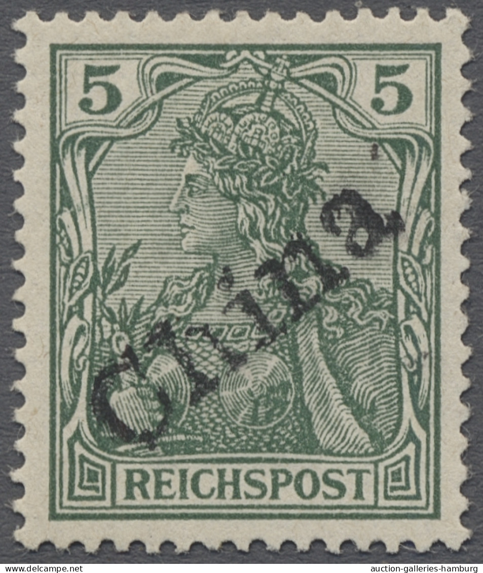 * Deutsche Post In China: 1901, Germania, Reichspost 5 Pf. Grün Mit Tientsiner HAN - China (oficinas)