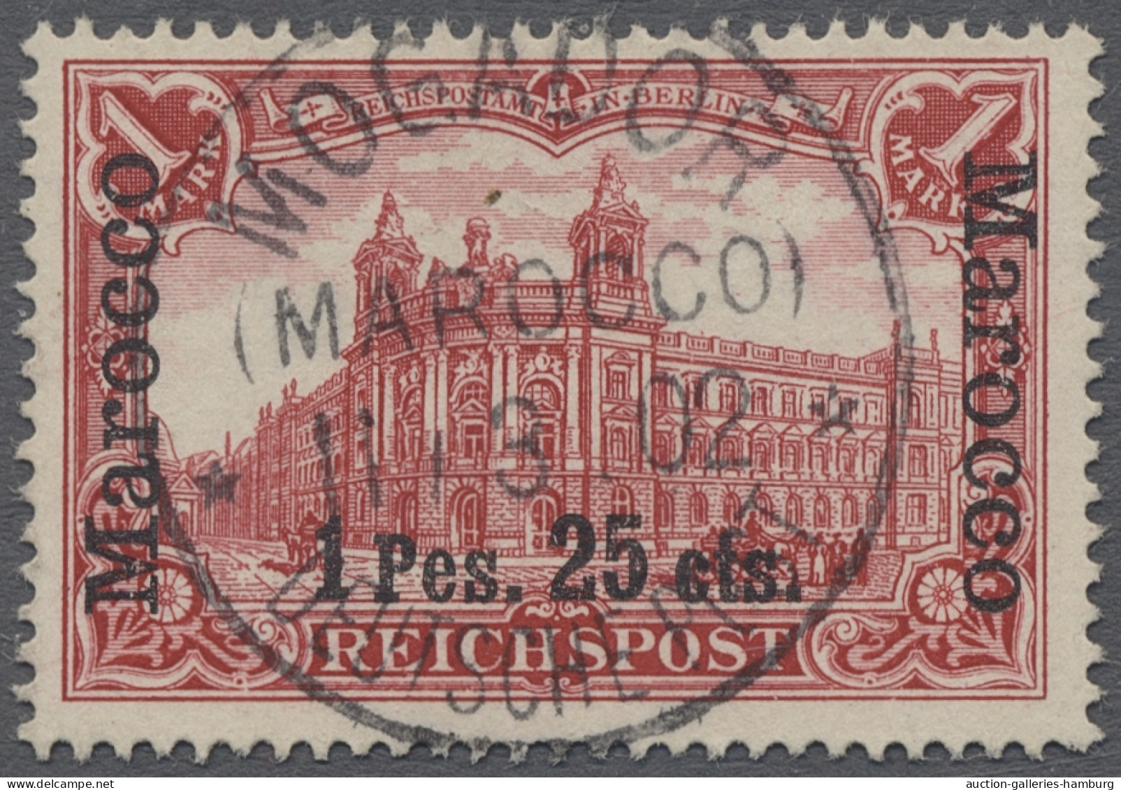 O Deutsche Post In Marokko: 1900, REICHSPOST, Der Komplette Satz Mit Neuem Wertauf - Maroc (bureaux)