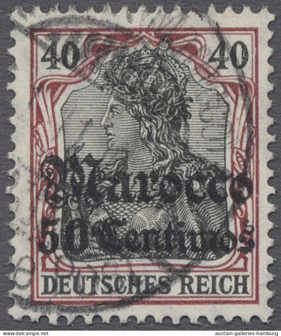 O Deutsche Post In Marokko: 1911, DEUTSCHES REICH Mit Wz., Landesname "Marocco", 5 - Marruecos (oficinas)