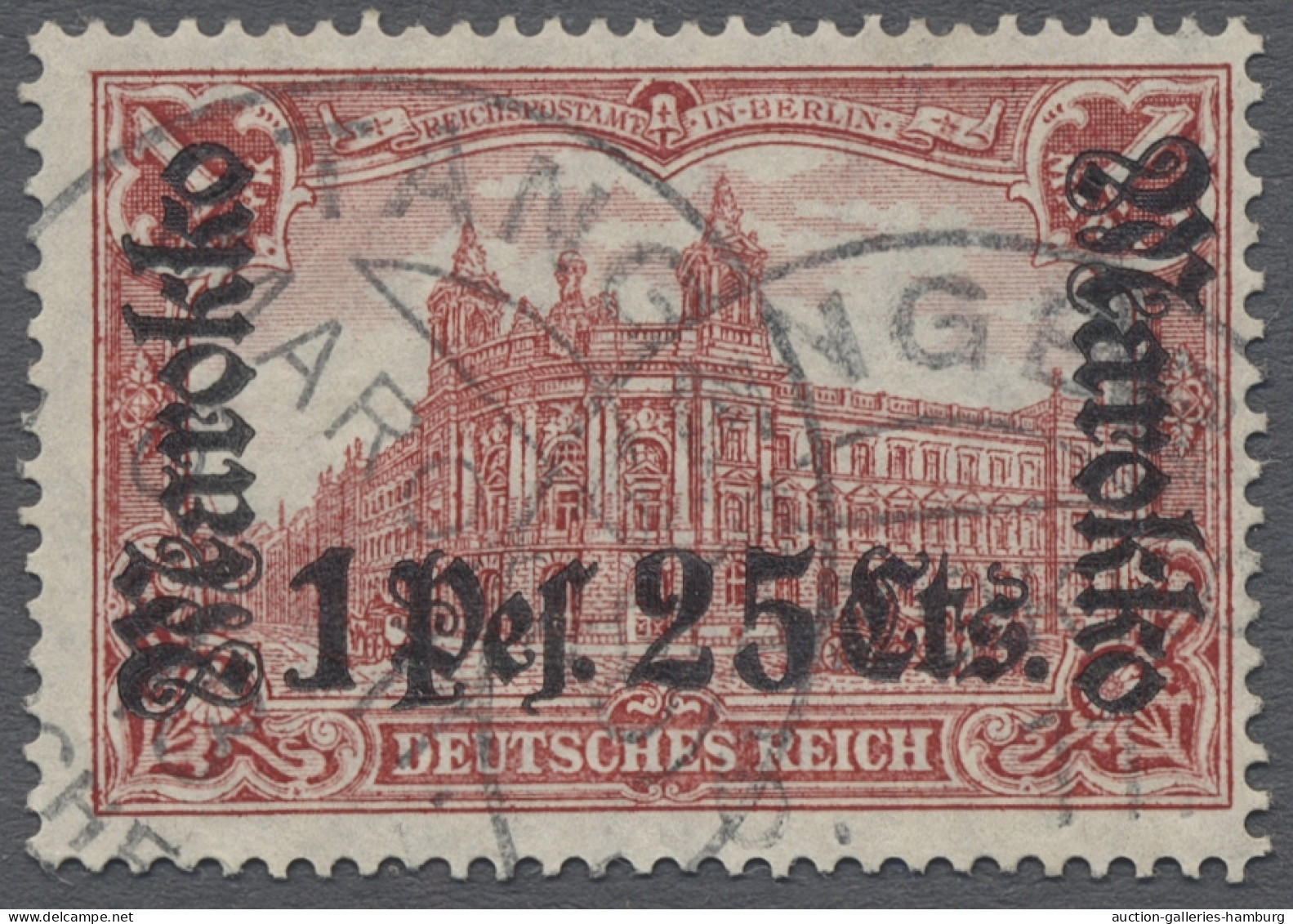 O Deutsche Post In Marokko: 1911, DEUTSCHES REICH Mit Wz., Landesname "Marokko", D - Deutsche Post In Marokko