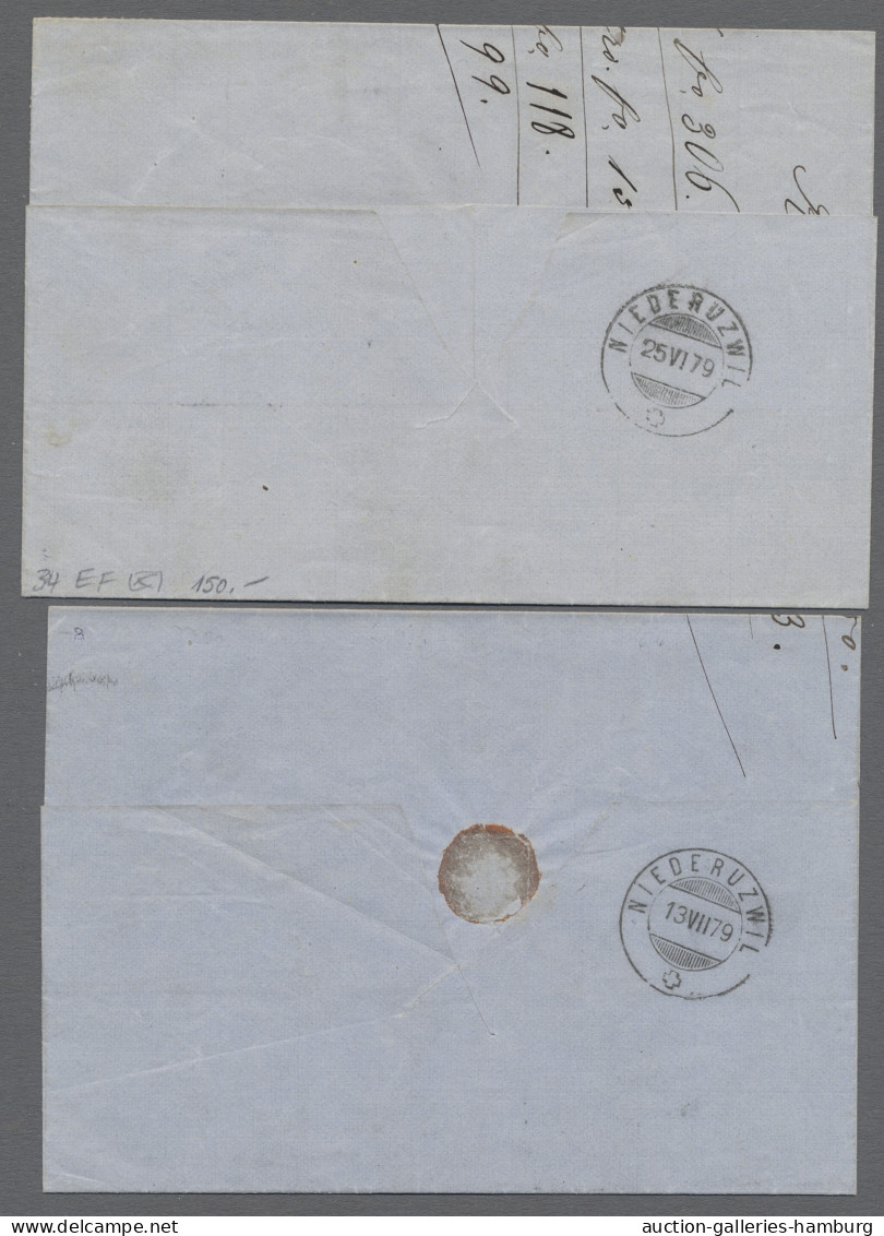 Brf. Deutsche Post In Der Türkei - Vorläufer: 1879-1880, Drei Briefe, Jeweils Mit PFE - Turkse Rijk (kantoren)