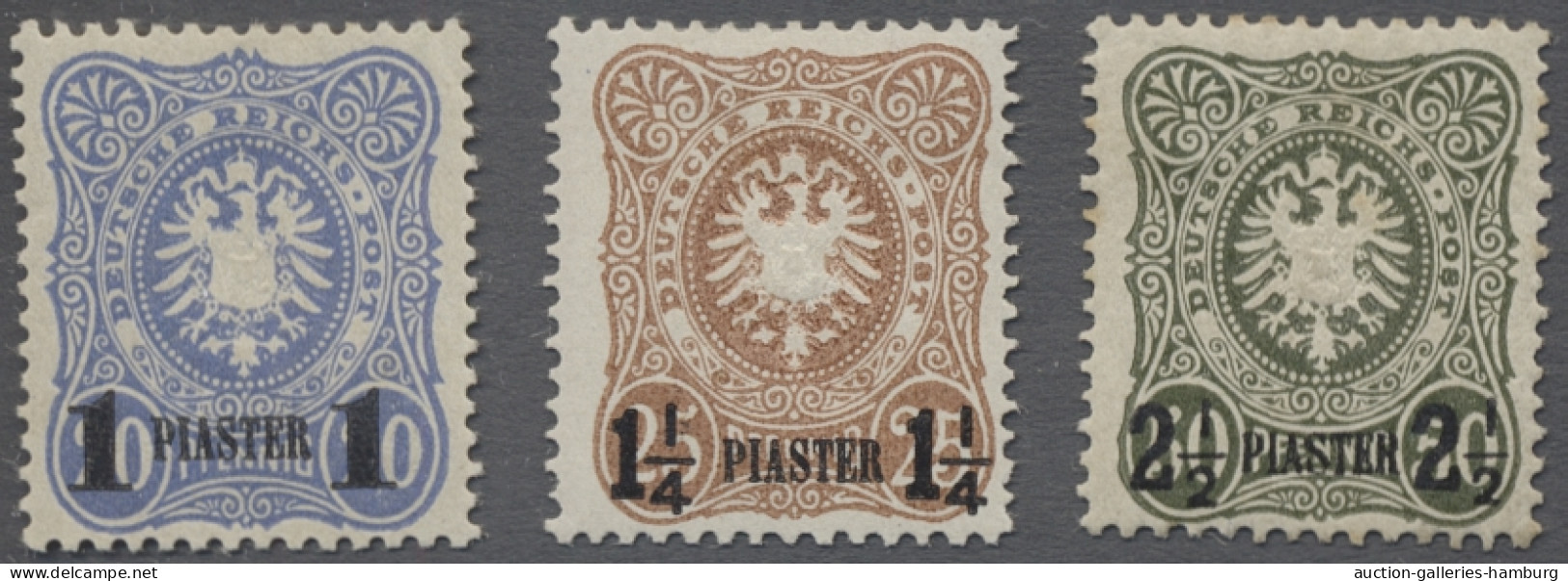 **/*/o Deutsche Post In Der Türkei: 1887-1912, Kleines Lot Aus 10 Meist Besseren Werten - Turkse Rijk (kantoren)