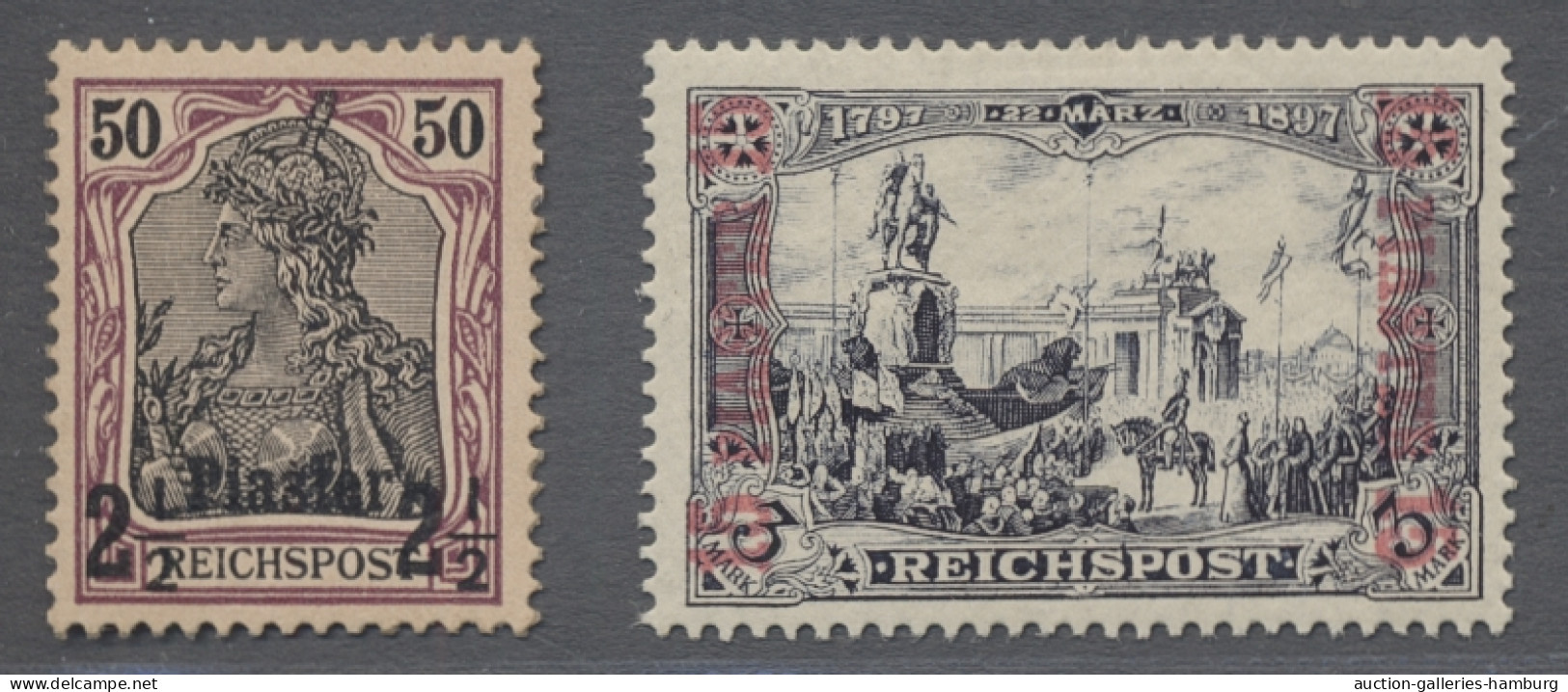 **/*/o Deutsche Post In Der Türkei: 1887-1912, Kleines Lot Aus 10 Meist Besseren Werten - Turkse Rijk (kantoren)