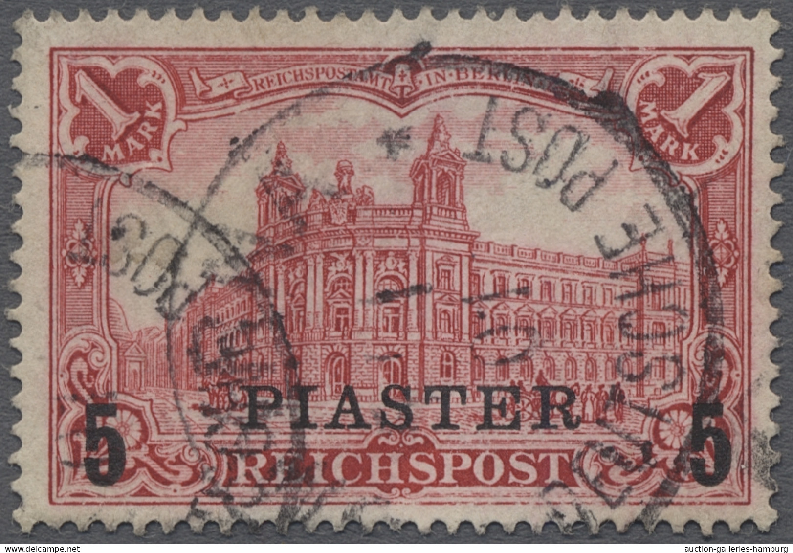 O Deutsche Post In Der Türkei: 1900, REICHSPOST, 5 Piaster Bis 15 Piaster, Vier Sa - Turkey (offices)