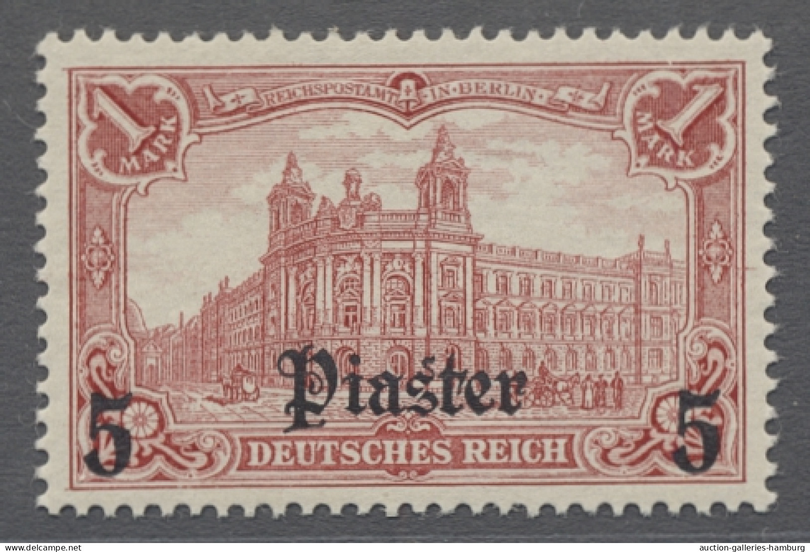 */**/o Deutsche Post In Der Türkei: 1905, DEUTSCHES REICH Ohne Wz., Kleines Lot Aus Neu - Deutsche Post In Der Türkei