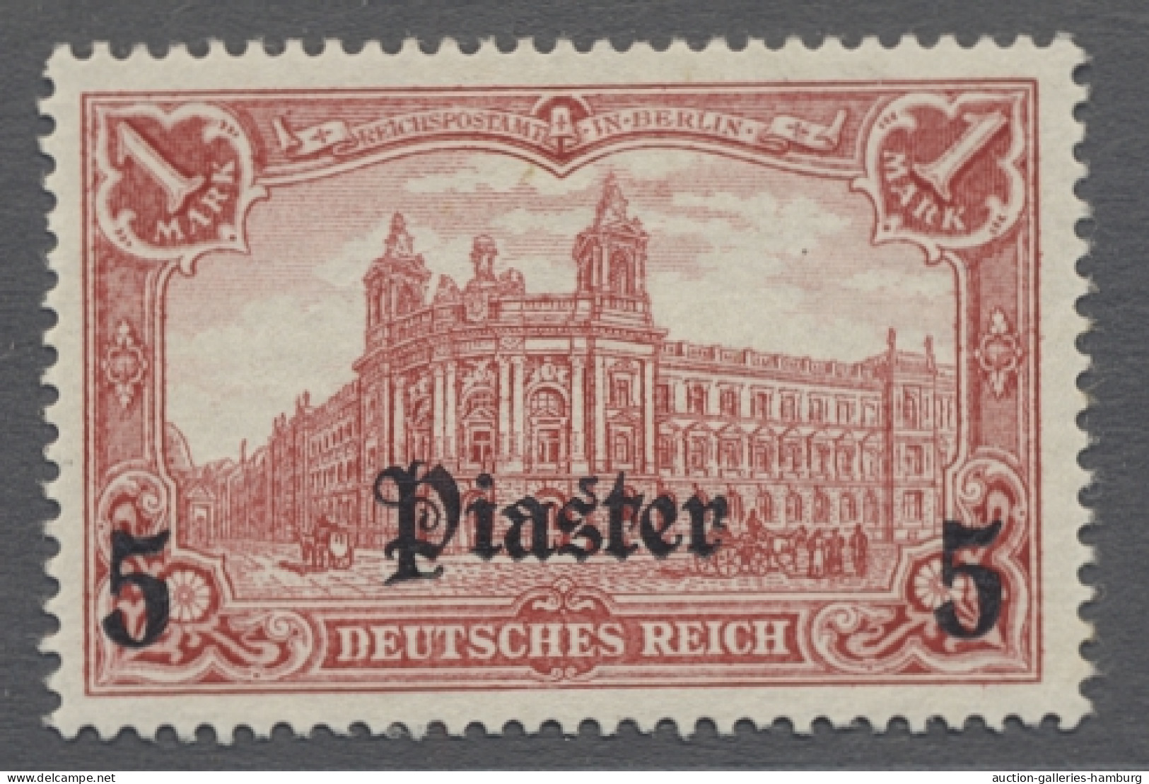 */**/o Deutsche Post In Der Türkei: 1905, DEUTSCHES REICH Ohne Wz., Kleines Lot Aus Neu - Turquia (oficinas)