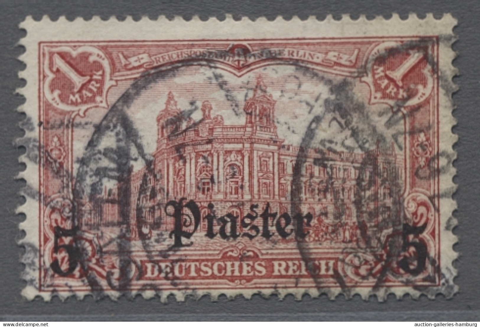 */**/o Deutsche Post in der Türkei: 1905, DEUTSCHES REICH ohne Wz., kleines Lot aus neu